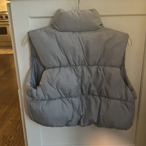 Gray Puffer Vest - Picture 3 of 4
